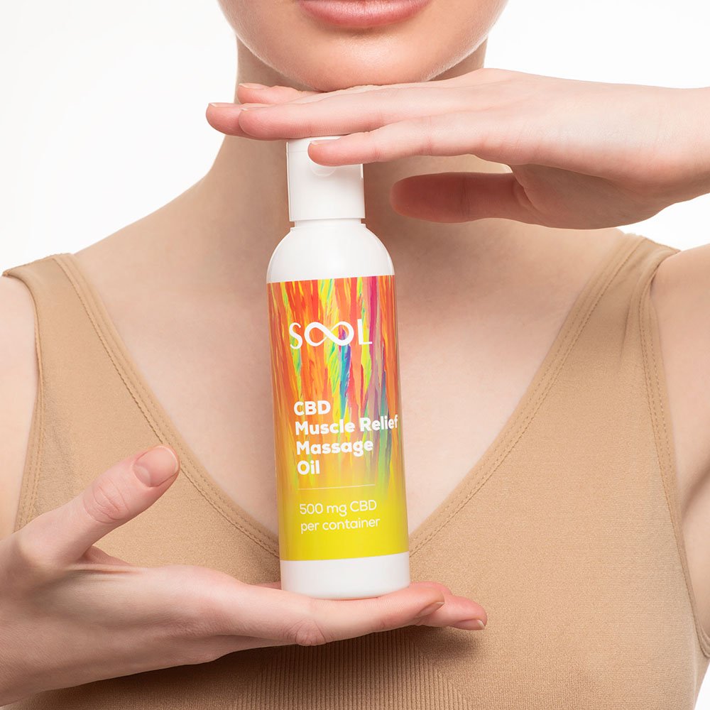 Massage Oil Muscle Relief 500mg CBD - Image 3