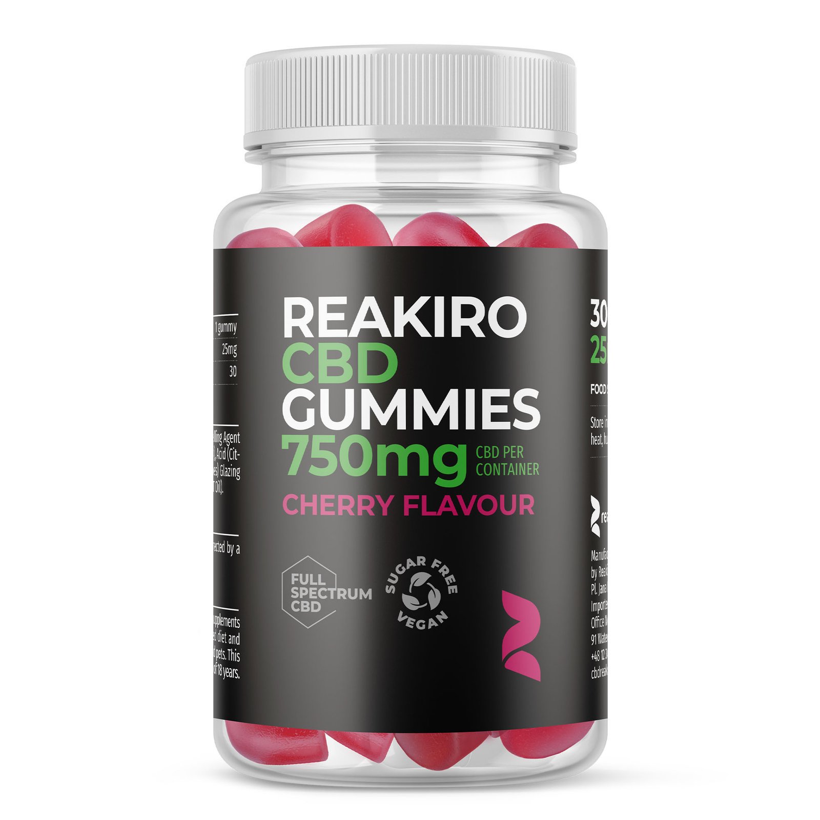 CBD Vegan Gummies 750mg 30pcs - Cherry Flavour